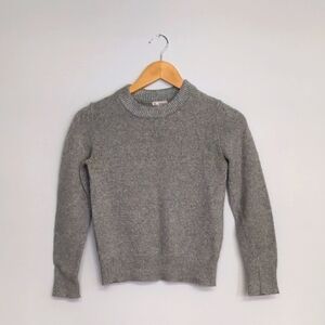 Gap Gray Crew Neck Wool Blend Sweater Size XS